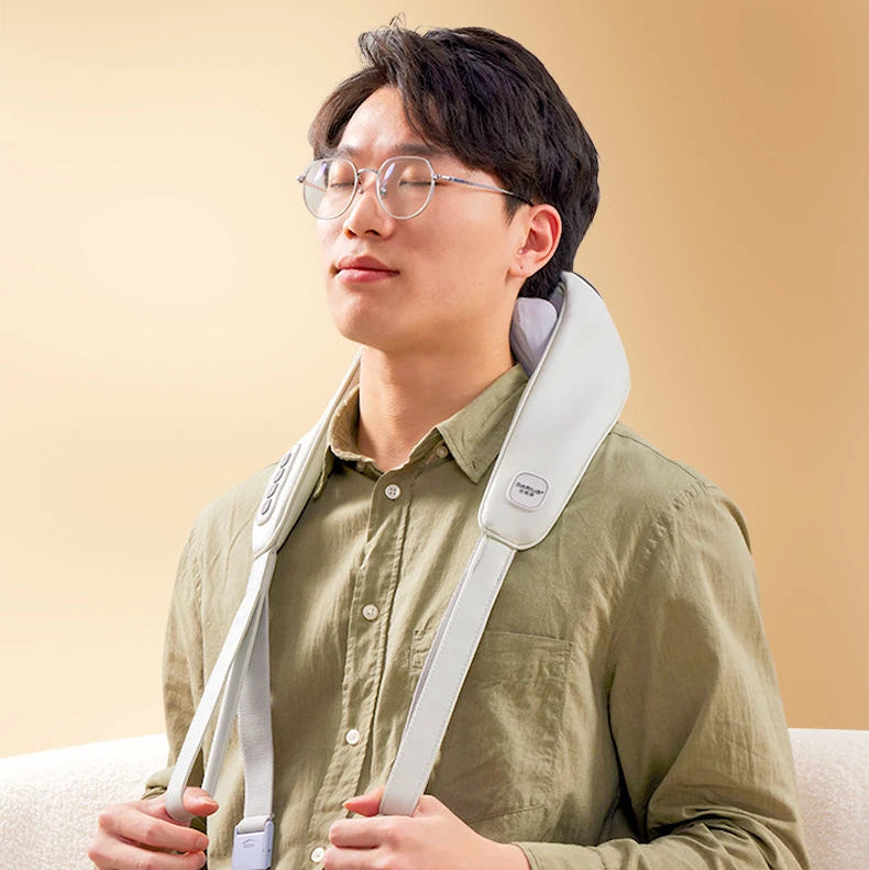 Purerelaxa's Rechargeable Head & Shoulder Massager | Pain Relief, Stress-Free Relaxation & Heat Therapy