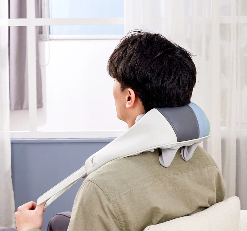 Purerelaxa's Rechargeable Head & Shoulder Massager | Pain Relief, Stress-Free Relaxation & Heat Therapy