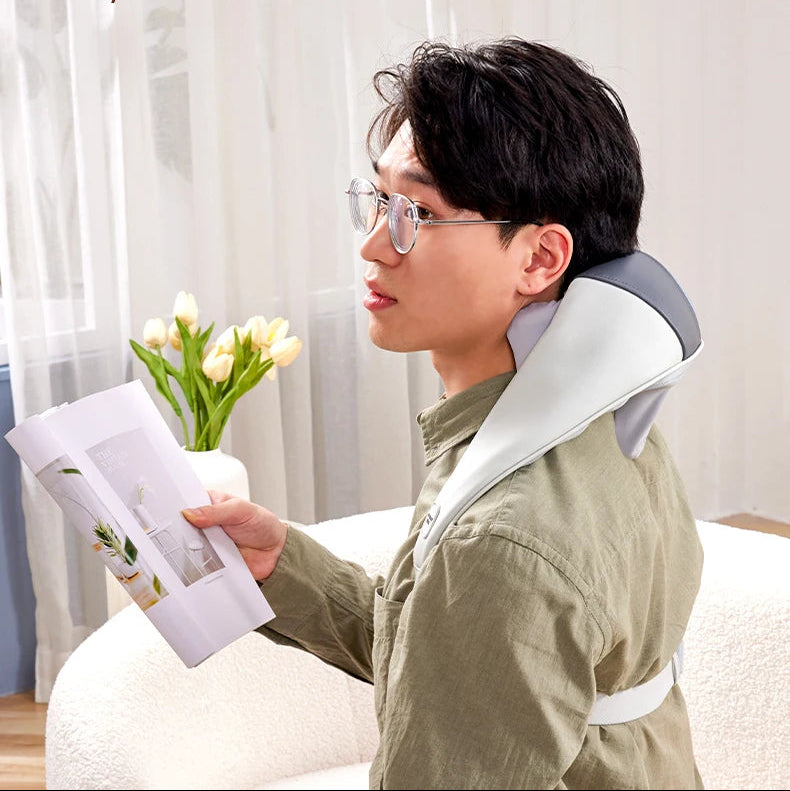 Purerelaxa's Rechargeable Head & Shoulder Massager | Pain Relief, Stress-Free Relaxation & Heat Therapy